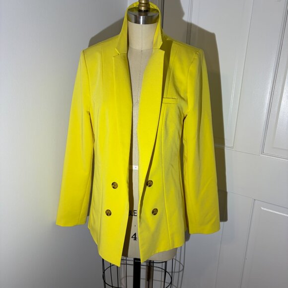Worthington Canary Yellow Medium Lined Blazer - Picture 2 of 7